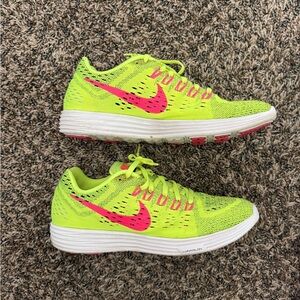 Nike Lime Green and Hot Pink Sneakers
